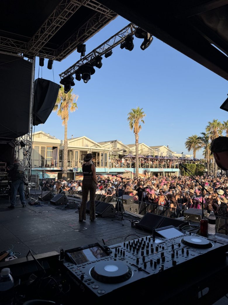 Boot Scooting Society leading a huge festival crowd