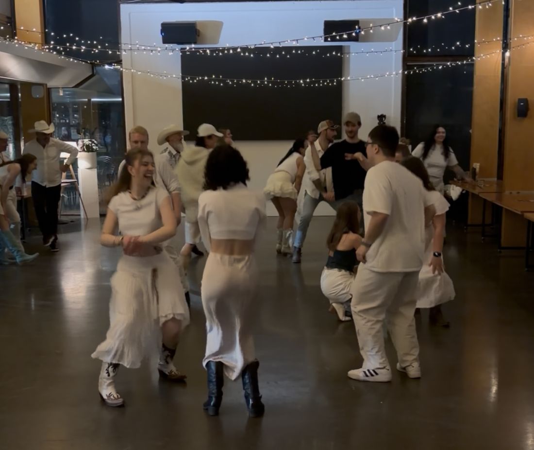 Boot Scooting Society Hoedown — line dancers in western gear