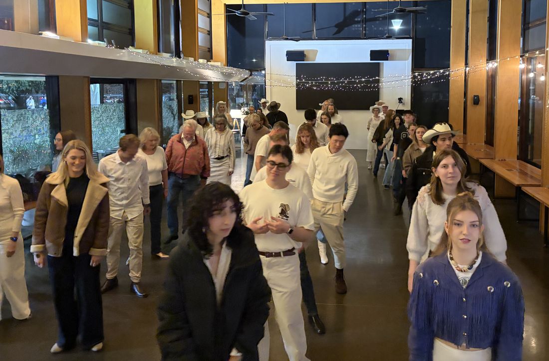 Boot Scooting Society Hoedown — K leading the line from the front