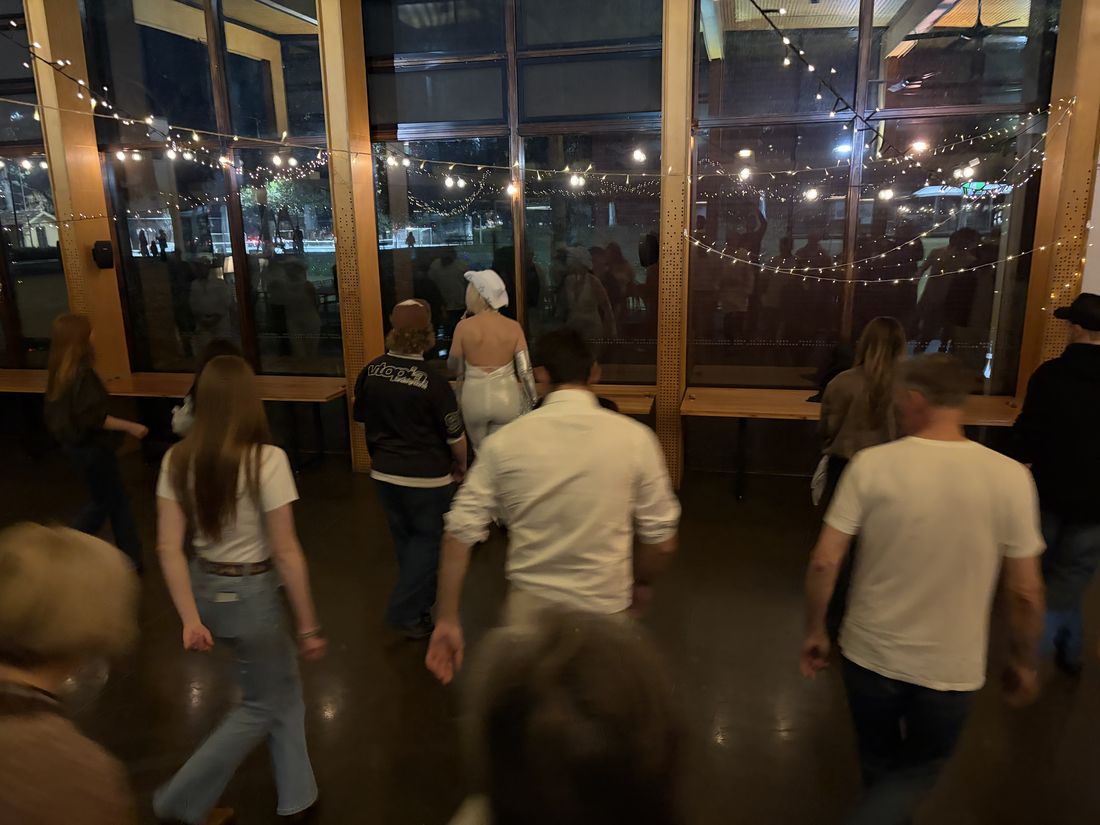 Boot Scooting Society Hoedown — the floor from the stage